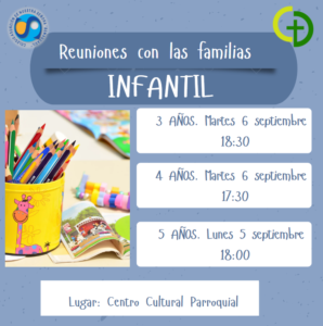 REUNIONES DE INICIO DE CURSO – ED. INFANTIL